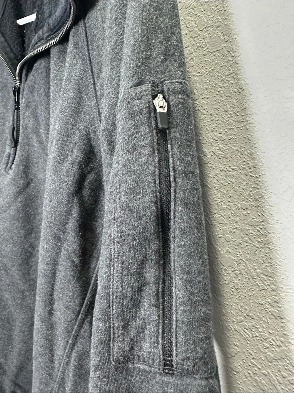 PACT Organic Men's Black Half-Zip Sweater